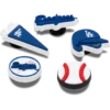 Paquete de 5 colgantes Jibbitz de los Dodgers de Los Ángeles de la MLB