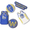 Paquete de 5 colgantes Jibbitz de los Golden State Warriors de la NBA Paquete de 5 colgantes Jibbitz de los Golden State Warriors de la NBA
