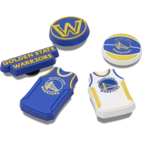 Paquete de 5 colgantes Jibbitz de los Golden State Warriors de la NBA