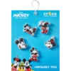 Paquete de 5 colgantes Jibbitz de Mickey y Minnie de PVC Paquete de 5 colgantes Jibbitz de Mickey y Minnie de PVC