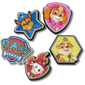 Paquete de 5 colgantes Jibbitz de Paw Patrol