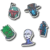 Paquete de 5 colgantes Jibbitz™ de personajes de Star Wars™ Paquete de 5 colgantes Jibbitz™ de personajes de Star Wars™