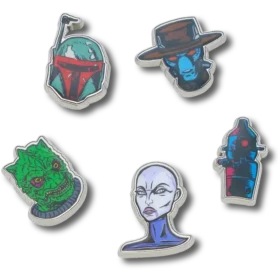 Paquete de 5 colgantes Jibbitz™ de personajes de Star Wars™