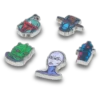 Paquete de 5 colgantes Jibbitz™ de personajes de Star Wars™ Paquete de 5 colgantes Jibbitz™ de personajes de Star Wars™