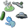 Paquete de 5 colgantes Jibbitz de Rick y Morty