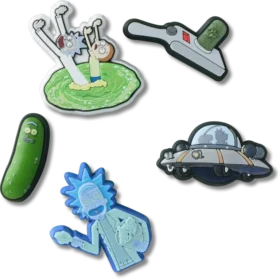 Paquete de 5 colgantes Jibbitz de Rick y Morty