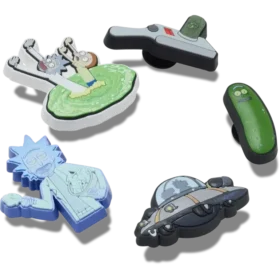 Paquete de 5 colgantes Jibbitz de Rick y Morty