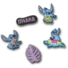 Paquete de 5 colgantes Jibbitz de Stitch Tropical Paquete de 5 colgantes Jibbitz de Stitch Tropical