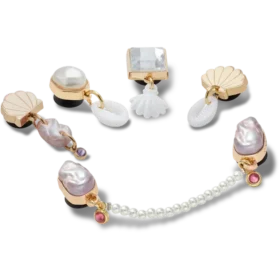 Paquete de 5 colgantes Jibbitz «Elevated Pearl»
