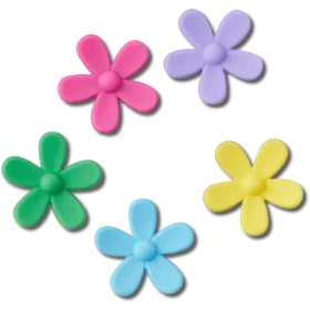 Paquete de 5 colgantes Jibbitz «Flower Power»