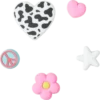 Paquete de 5 colgantes Jibbitz «Girly Icon»