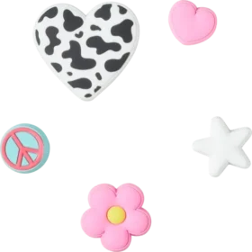 Paquete de 5 colgantes Jibbitz «Girly Icon»