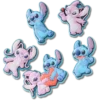 Paquete de 5 colgantes Jibbitz™ para zapatos de Disney con Stitch y Angel