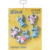 Paquete de 5 colgantes Jibbitz™ para zapatos de Disney con Stitch y Angel