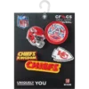 Paquete de 5 colgantes Jibbitz para zapatos de los Kansas City Chiefs de la NFL