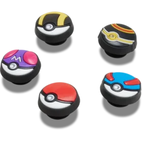 Paquete de 5 colgantes Jibbitz «Poke Ball»