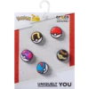 Paquete de 5 colgantes Jibbitz «Poke Ball»