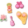 Paquete de 5 colgantes Jibbitz «Tiki Vacation»