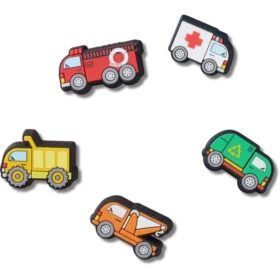 Paquete de 5 colgantes Jibbitz «Tiny Work Trucks»