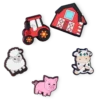 Paquete de 5 colgantes para zapatos Jibbitz™ con simpáticos animales de granja Paquete de 5 colgantes para zapatos Jibbitz™ con simpáticos animales de granja