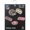 Paquete de 5 colgantes para zapatos Jibbitz de los 49ers de San Francisco de la NFL