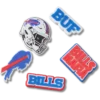 Paquete de 5 colgantes para zapatos Jibbitz de los Buffalo Bills de la NFL