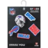 Paquete de 5 colgantes para zapatos Jibbitz de los Buffalo Bills de la NFL