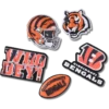 Paquete de 5 colgantes para zapatos Jibbitz de los Cincinnati Bengals de la NFL
