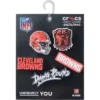 Paquete de 5 colgantes para zapatos Jibbitz de los Cleveland Browns de la NFL