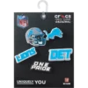 Paquete de 5 colgantes para zapatos Jibbitz de los Detroit Lions de la NFL