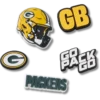 Paquete de 5 colgantes para zapatos Jibbitz de los Green Bay Packers de la NFL
