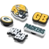Paquete de 5 colgantes para zapatos Jibbitz de los Green Bay Packers de la NFL