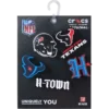 Paquete de 5 colgantes para zapatos Jibbitz de los Houston Texans de la NFL