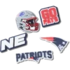 Paquete de 5 colgantes para zapatos Jibbitz de los New England Patriots de la NFL