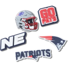 Paquete de 5 colgantes para zapatos Jibbitz de los New England Patriots de la NFL