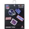 Paquete de 5 colgantes para zapatos Jibbitz de los New York Giants de la NFL