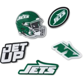 Paquete de 5 colgantes para zapatos Jibbitz de los New York Jets de la NFL