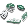 Paquete de 5 colgantes para zapatos Jibbitz de los New York Jets de la NFL