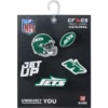 Paquete de 5 colgantes para zapatos Jibbitz de los New York Jets de la NFL