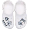 Paquete de 5 colgantes para zapatos Jibbitz de los Raiders de Las Vegas de la NFL