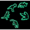 Paquete de 5 colgantes para zapatos Jibbitz «Dino» que brillan en la oscuridad Paquete de 5 colgantes para zapatos Jibbitz «Dino» que brillan en la oscuridad