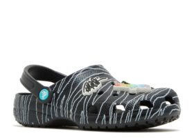 Ron English x Classic Clog para niños «Party Animals – Zebra Black»