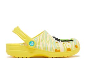 Ron English x Classic Clog para niños «Party Animals – Zebra Lemon»