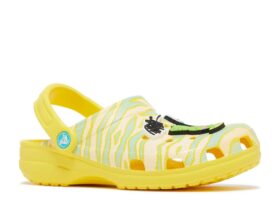 Ron English x Classic Clog para niños «Party Animals – Zebra Lemon»
