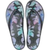 Sandalia Miami de punta redonda con estampado floral oscuro