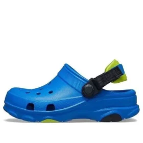 Sandalias azules de tacón bajo