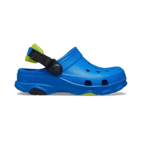 Sandalias azules de tacón bajo