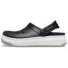Sandalias Band Full Force con suela gruesa, negro y blanco, unisex