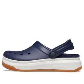 Sandalias Band Full Force con suela gruesa, unisex, azul y blanco