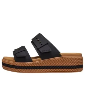 Sandalias Brooklyn Woven Buckle «Negro Marrón»